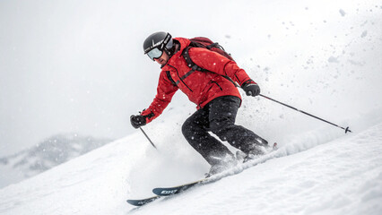 skier on the slope