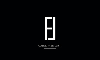 LF, FL, L, F abstract letters logo monogram