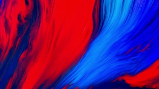 Abstract colored gradient animated background with watercolor. Dynamic waves of red blue and greenish blue gradient on abstract background for looping