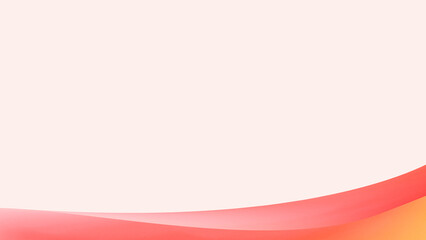 A minimalist design featuring a soft beige background with a dynamic wave of red and orange hues sweeping across the bottom, creating a warm and smooth gradient effect.