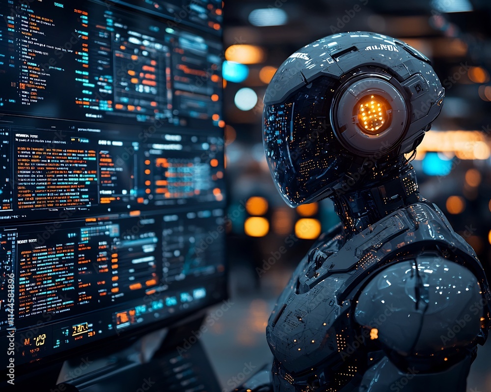 Poster ai powered trading platform with detailed market data visualizations