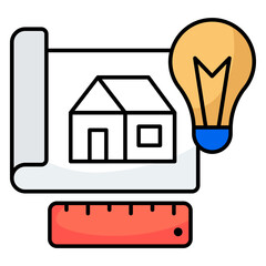 Premium download icon of house plan