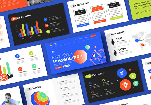 Professional Pitch Deck Business Presentation Template