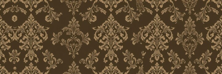 Intricate floral and geometric design in elegant colors, Seamless, wallpaper, textile
