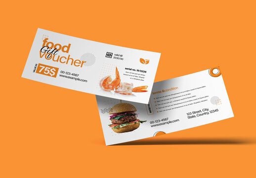 Customizable Food Gift Voucher Design
