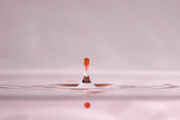 farbe tropfen wasser rot
