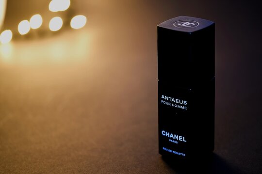 Netherlandfs. December 2024. Several bottles of luxury perfume for men.