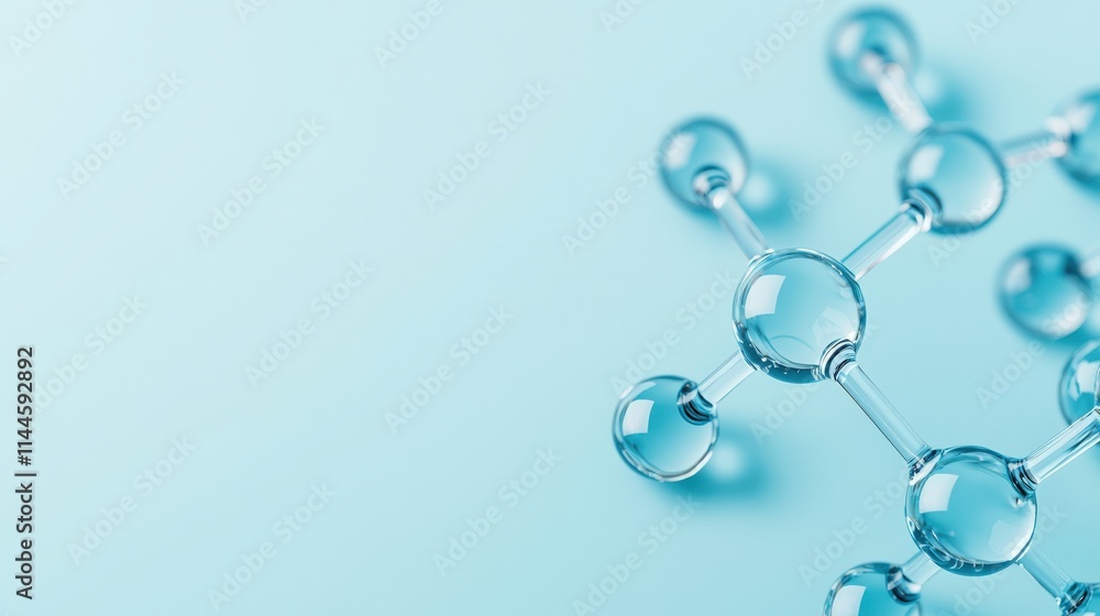 Poster abstract elemental structure with flowing