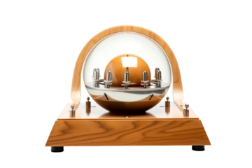 High-Tech Bowling Ball Machine Isolated on Transparent Background