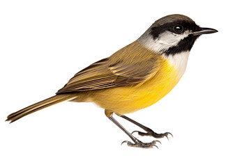 Obraz premium Sweet Chickadee Close-Up Isolated on Transparent Background