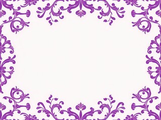Seamless purple floral wallpaper with elegant and intricate design, wallpaper, elegant, background