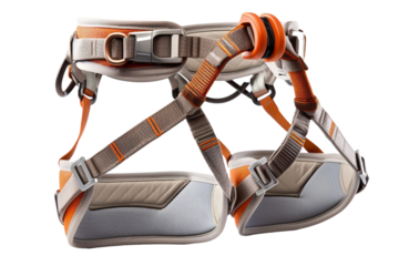 Adventure-Ready Climbing Equipment Isolated on Transparent Background.