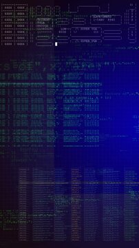 Programming code screen, software development. Perfect for coding, IT solutions, digital technology, web applications. cyber nano innovation future tech data, internet network connection, Ai big data
