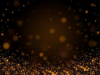 Vector gold glitter particles creating a shimmering and dazzling background effect, festive, vector, dazzling