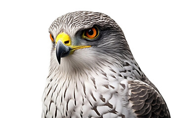 Powerful Goshawk Close-Up Isolated on Transparent Background