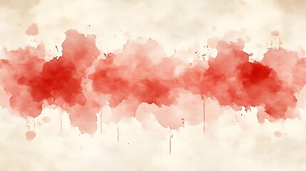 Obraz premium Abstract Red Watercolor Wash Background Design