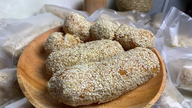 Manco Wijen or sesame cake is a traditional Indonesian food, feels crunchy but also sweet. very tasty and addictive. original homemade.