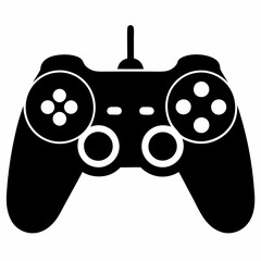 Game pad icon. Game controller silhouette vector design, Video game controller, joystick illustration,  minimalist line art drawing of a video game controller  © SilhouetteForge