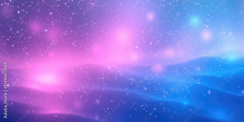 Poster a captivating display of vibrant pink and blue colors softly merges to create an enchanting backdrop