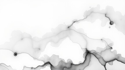 Obraz premium Fluid shapes and delicate lines come together in a graceful interplay of black and white, offering a timeless backdrop that's perfect for artistic expression or modern decor