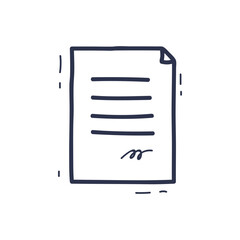 Illustration of a signed document symbolizing agreement or contract.