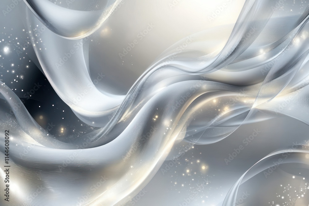 Poster captivating abstract background with gentle flowing waves