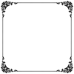 drawing of black square frame