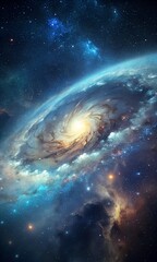 Obraz premium Galaxy in space textured phone background wallpaper