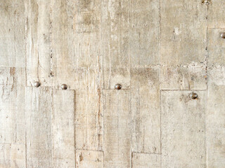 Closeup of the wooden texture on the cement floor.