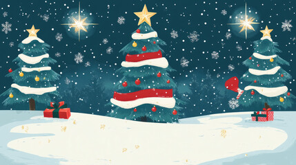 Celebrate Christmas festival decoration in december. Christmas celebration atmosphere. x mas backgroud with copyspace for text