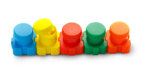 Set of colour paints