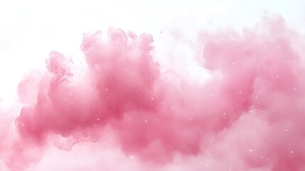 Fototapeta premium Pink Cloud Abstract Swirling Smoke Design