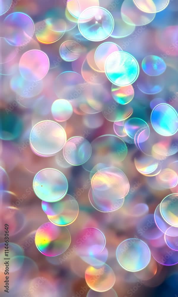 Poster a colorful background with many small circles. the circles are of different sizes and colors. the ba
