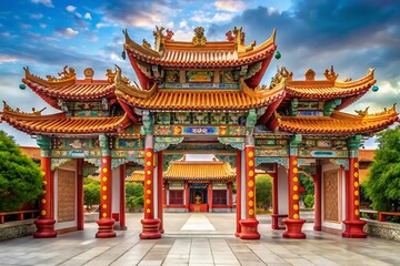 Obraz premium chinese temple architecture