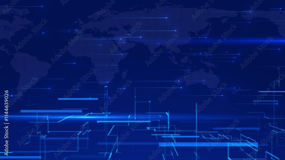 Poster futuristic technology globe in hologram globalization futuristic sci-fi hologram earth globe with gl