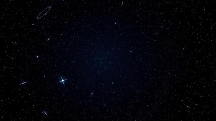 Obraz premium Starry night sky with glowing stars on dark background, stars, cosmos, space