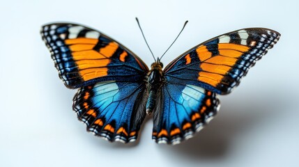 Obraz premium Butterfly animal insect white background.
