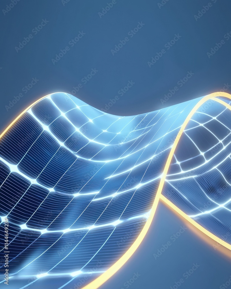 Poster dynamic flow of textile texture abstract digital environment conceptual visualization modern technol