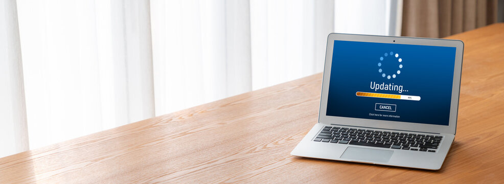 Software update on computer for modish version of device software upgrade