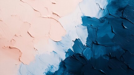 Cool-Toned Abstract Fluid Brush Strokes with Neutral Space for Text Overlay