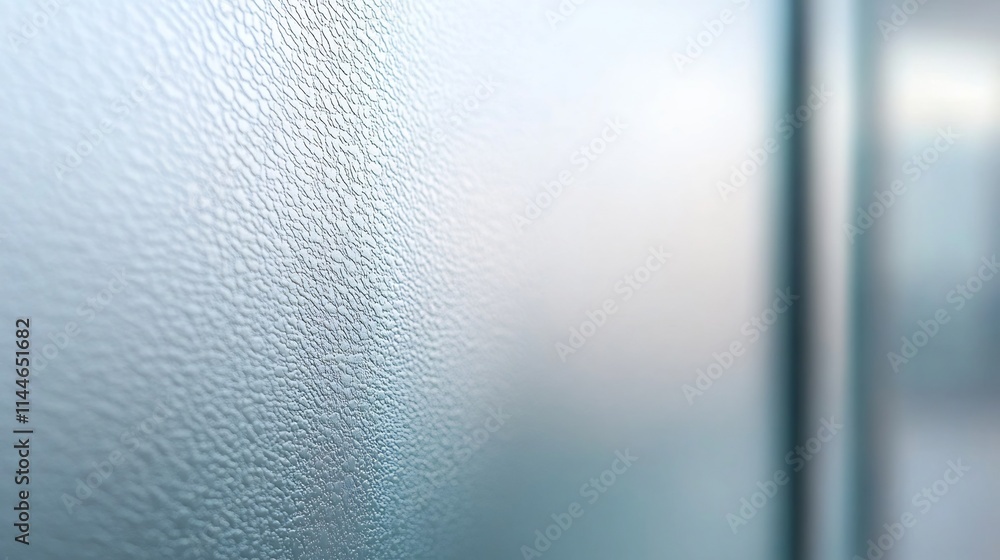 Poster frosted glass with smooth soft-focus background for text or branding