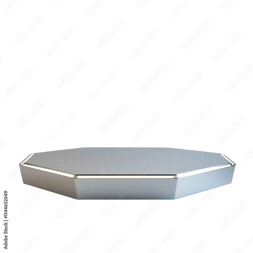 Aufkleber modern octagonal display pod for product presentation showcase