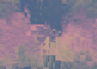 An abstract glitch art texture background image design.