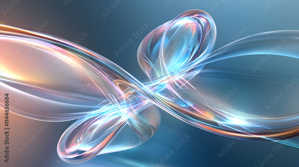 Aufkleber dynamic fluid motion abstract visual art digital creation colorful swirls artistic perspective conce