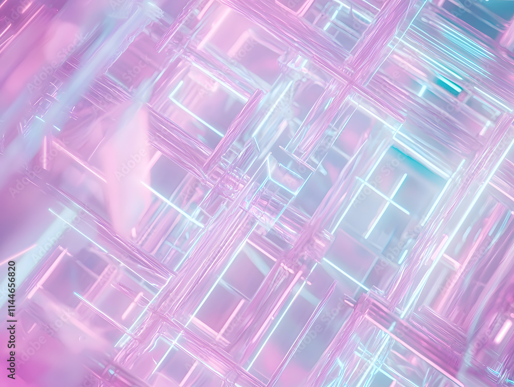 Aufkleber dynamic abstract pattern exploration digital space graphic design futuristic environment close-up vi