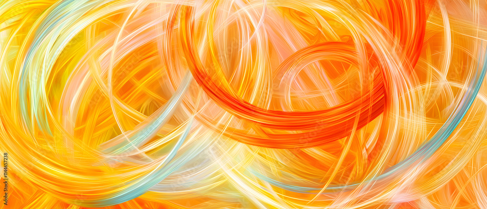 Poster dynamic swirls of color abstract art digital creation contemporary style vibrant palette visual emot