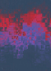 An abstract glitch art texture background image design.