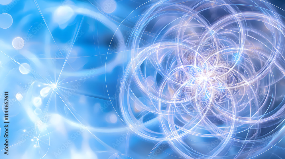 Poster dynamic energy patterns digital space abstract art vibrant colors close-up view visual harmony for m
