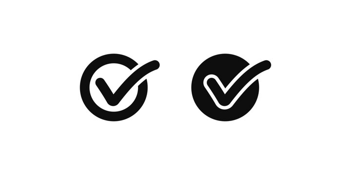 Simple verified icon, Check button icon, varified check mark vector eps.