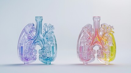 Glass Lungs  Medical  Healthcare  Anatomy  Science  Art